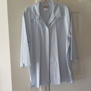 Coldwater Creek XL lt blue jacket/tunic